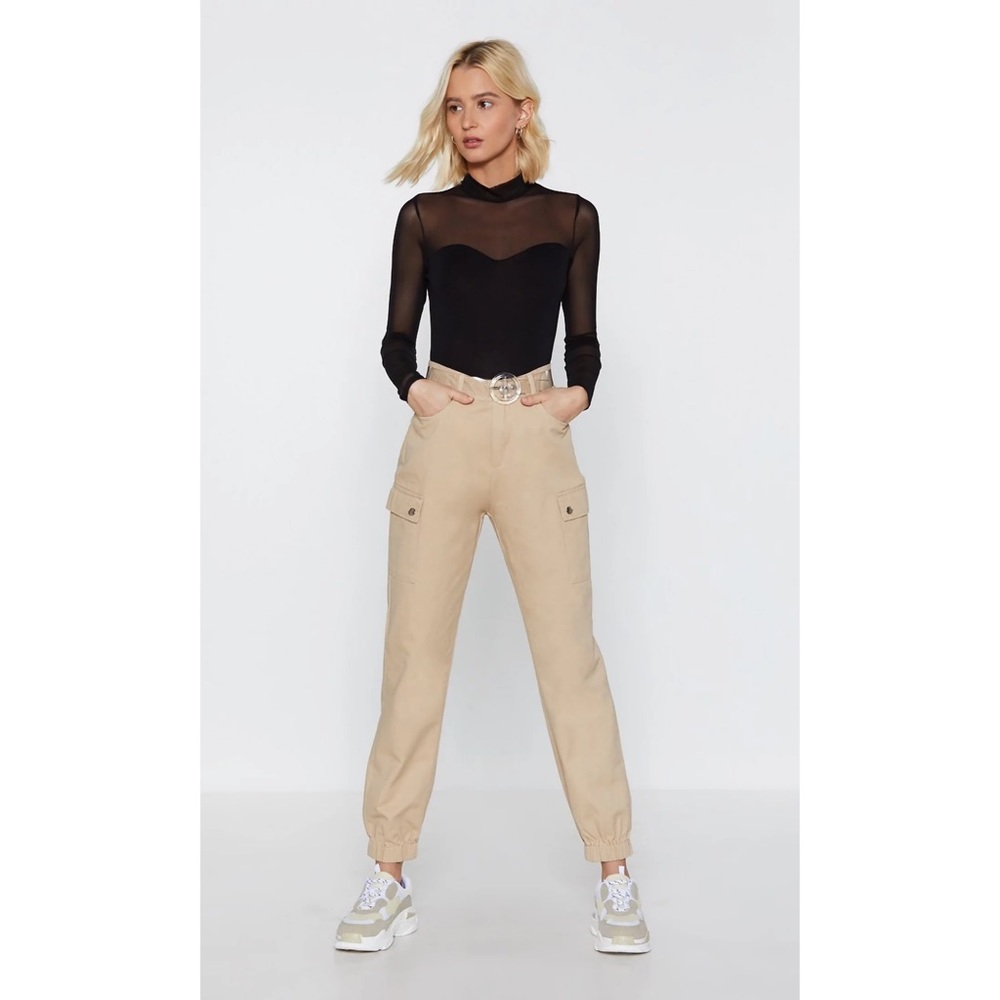 Nasty Gal Mock Neckline Mesh Bodysuit